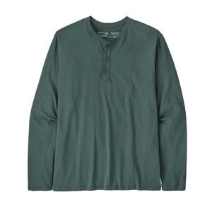 Patagonia men’s long sleeve daily Henley nouveau green